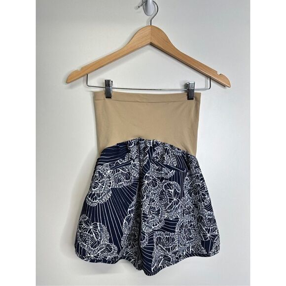 A Pea in the pod Maternity Shorts Womens Navy/White Size Medium - Picture 5 of 6